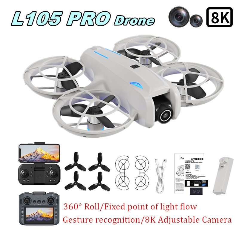 Drone Camera Hd - L105 PRO Drone Duel 8k Lens
