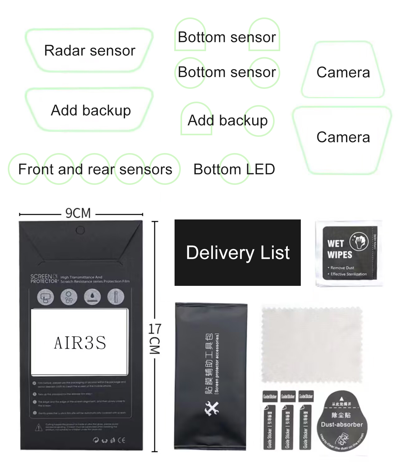 ​Lens Sensor Protective Film f - огляд і ціна Drone Camera Lens