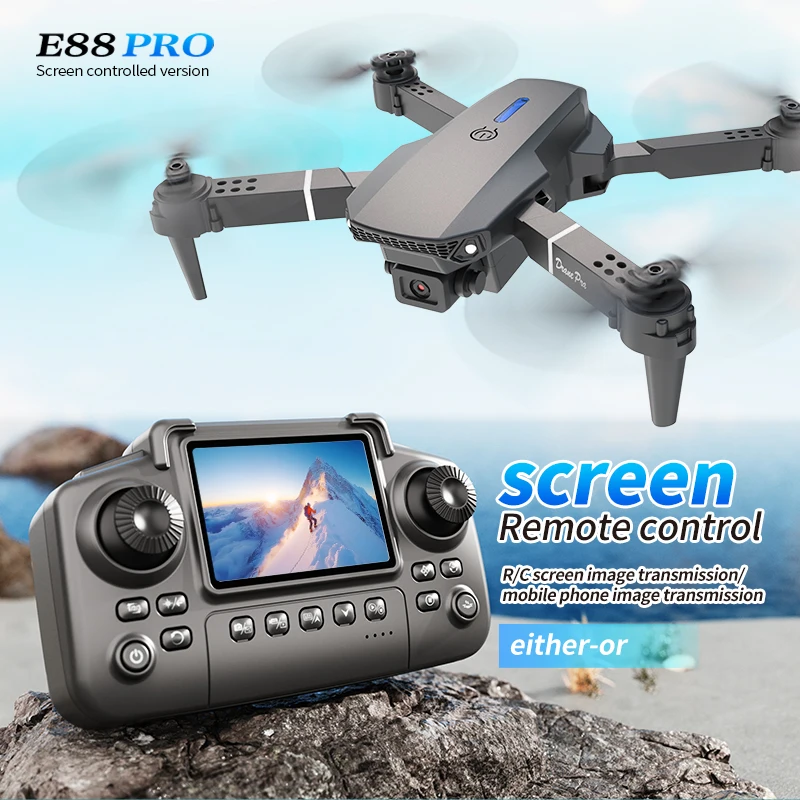 Professional E88 PRO Drone wit - огляд і ціна Drone Camera 4K