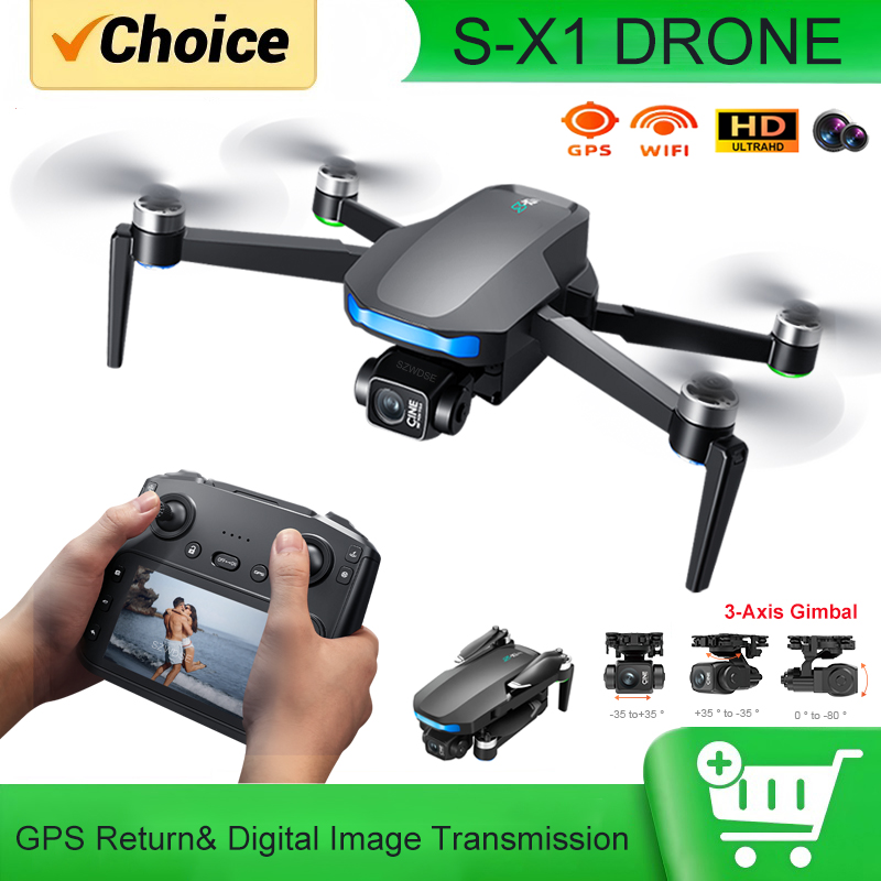 S-X1 MAX GPS Drone with 3-Axis - огляд і ціна Drone Camera 4K